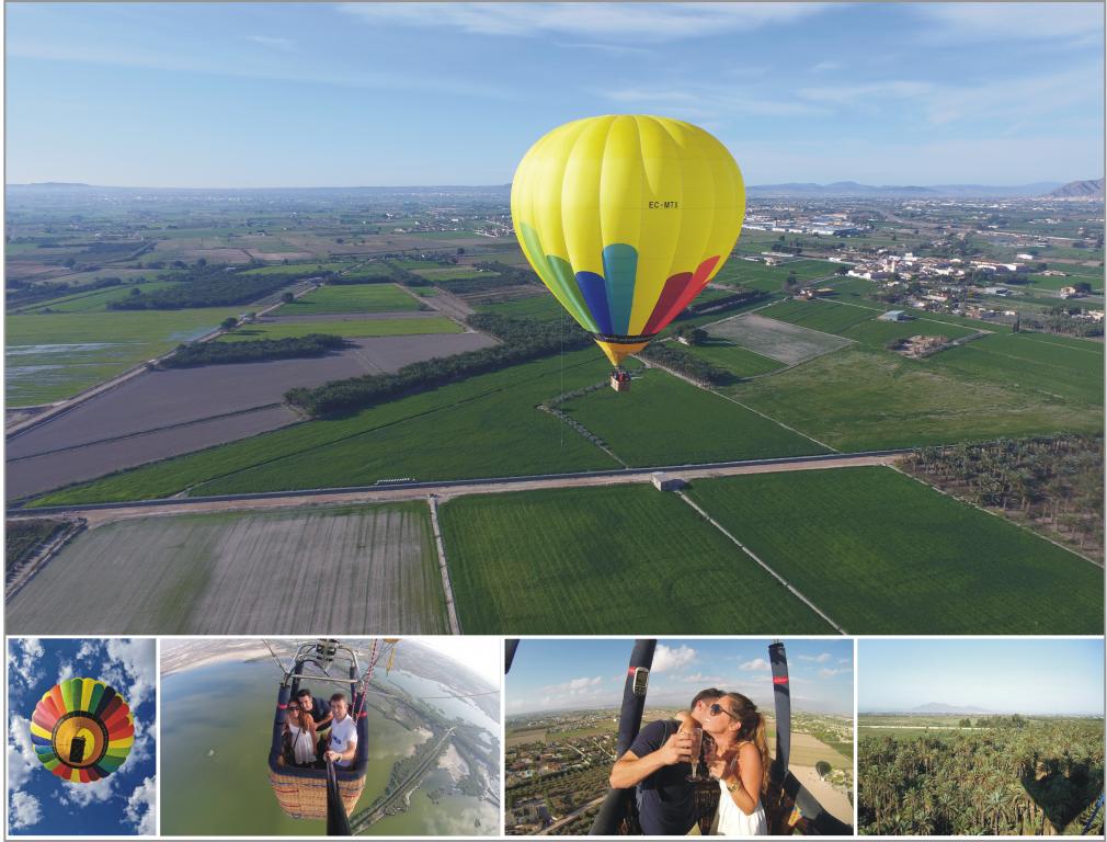 Vuelo en globo en familia